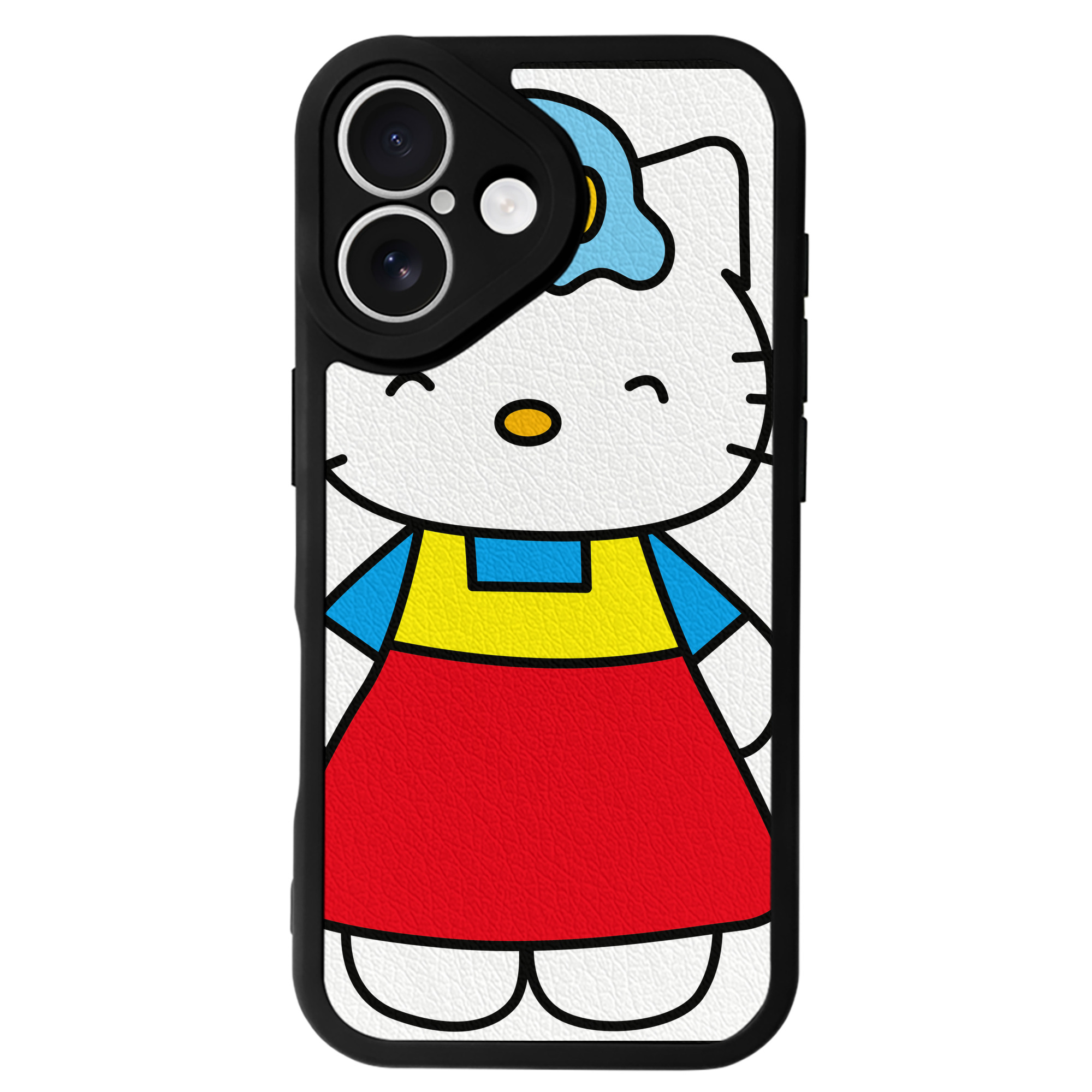 （画像用） Hello Kitty ハローキティ 【iPhone 16シリーズ対応】シリコンスマホケース（レザー調） 材質：シリコン